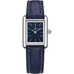 SHENGKE Minimalist Vintage Square Watches for Women with Leather Strap in Kuwait
