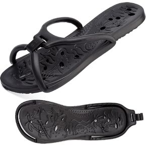 Shower Shoes for Women and Men Quick Drying Non-Slip Pool Slides Comfortable College Dorm Slippers Lightweight Beach Sandals with Drain Holes in Kuwait