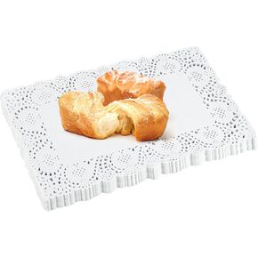 Paper Doilies Assorted Sizes, 6.5inch 8.5inch and 10.5 inch Doilies for Food, 99 Pieces Disposable Lace Paper Doilies for Tables, Round Paper Placemats Bulk for Cakes Desserts Crafts(White) in Saudi Arabia