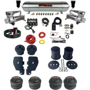 airmaxxx Air Ride Suspension Kit Manifold Valve Bags & Tank For 1965-70 Impala (chrome) in Kuwait