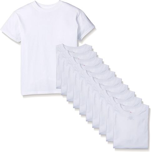 Hanes Boys' Comfortsoft T-Shirt (Pack of 12) in Saudi Arabia