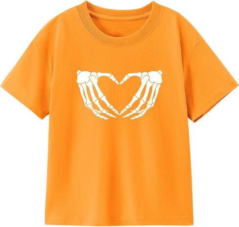 Halloween Shirts for Kids Toddler Boys Girls Pumpkin Shirts Ghost T-Shirts Clothes Short Sleeve Cotton Tee 2-8T in Saudi Arabia