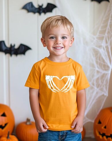 Halloween Shirts for Kids Toddler Boys Girls Pumpkin Shirts Ghost T-Shirts Clothes Short Sleeve Cotton Tee 2-8T in Saudi Arabia