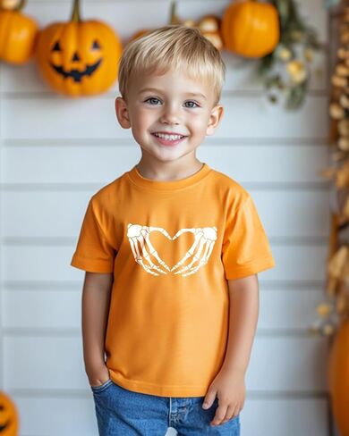 Halloween Shirts for Kids Toddler Boys Girls Pumpkin Shirts Ghost T-Shirts Clothes Short Sleeve Cotton Tee 2-8T in Saudi Arabia