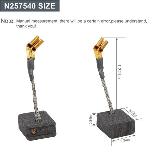 4pcs 381028-08 Carbon Brush Replacement for DeWalt 381028-08 & 381028-02 -Fits DW717, DW718, DWS780 in Saudi Arabia