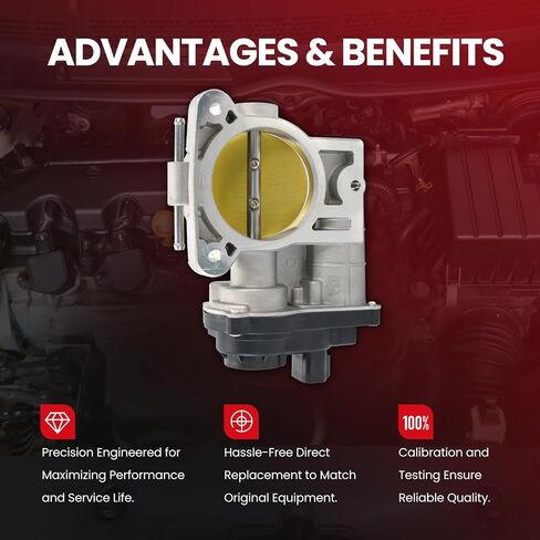 MOCA S20006 Throttle Body Assembly Replace For Chevy 2005-06 Silverado 1500 HD, 2003-06 Silverado 1500 V8 4.8L 5.3L 6.0L, 2003-06 Avalanche 1500, For Cadillac 2003-06 Escalade, need relearn. in Saudi Arabia