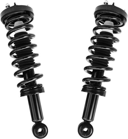محور ديترويت - دعامتان أماميتان لـ 2004-2008 Ford F-150، 06-08 Lincoln Mark LT دعامات كاملة مع زنبرك لفائف 2005 2006 2007 استبدال مجموعة الصدمات الجاهزة للتركيب السريع in Saudi Arabia