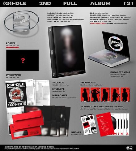 (G) I-DLE - 2ND Full Album [2] (RANDOM Ver.) 1ea + Official Exclusive Photocard (Random 1 out of 5) in Saudi Arabia