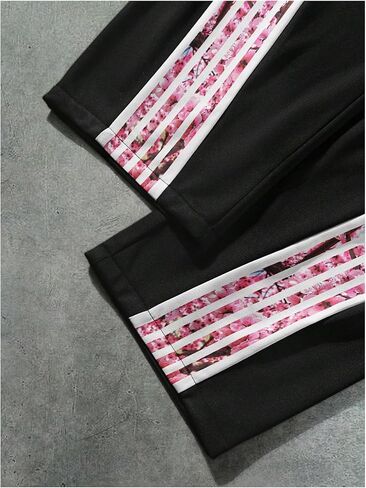 GORGLITTER Men's Double Waisted Sweatpants Baggy Sweats Y2K Striped Side Wide Leg Track Pants in Saudi Arabia