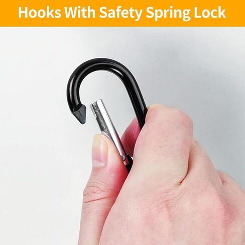 8 قطع من حبل بنجي مع خطافات، حبل بنجي عالي التحمل قابل للتعديل مقاس 30.48 سم مع أشرطة وخطافات بنجي سوداء، قوة كسر عالية لرف الأمتعة في الهواء الطلق، والبضائع، وعربات اليد، والدراجة، ومعدات التخييم in Kuwait