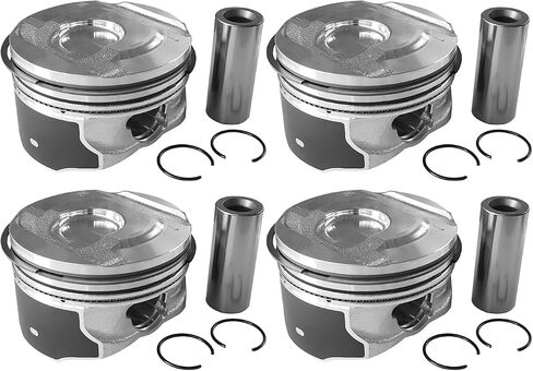 4 Set Pistons & Rings Kit Fits for Chevrolet Chevy Malibu Camaro Equinox GMC Terrain Buick Cadillac ATS XT5 2.0L, Replace 12652809, 12569638, 89018107 in Saudi Arabia