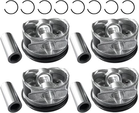 4 Set Pistons & Rings Kit Fits for Chevrolet Chevy Malibu Camaro Equinox GMC Terrain Buick Cadillac ATS XT5 2.0L, Replace 12652809, 12569638, 89018107 in Saudi Arabia
