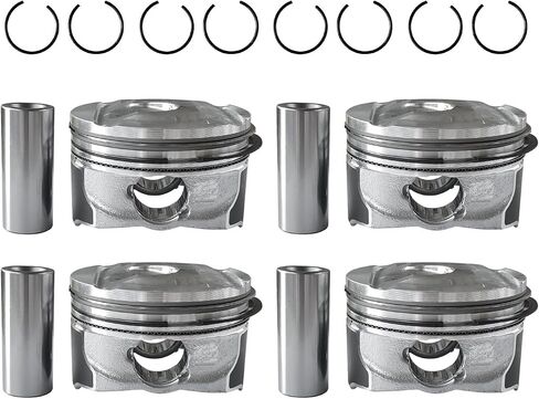 4 Set Pistons & Rings Kit Fits for Chevrolet Chevy Malibu Camaro Equinox GMC Terrain Buick Cadillac ATS XT5 2.0L, Replace 12652809, 12569638, 89018107 in Saudi Arabia