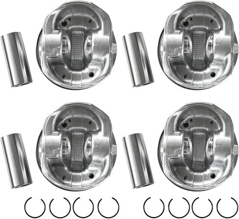 4 Set Pistons & Rings Kit Fits for Chevrolet Chevy Malibu Camaro Equinox GMC Terrain Buick Cadillac ATS XT5 2.0L, Replace 12652809, 12569638, 89018107 in Saudi Arabia