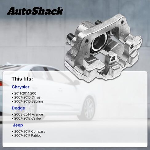 AutoShack Front Brake Calipers | Replacement for 2007-2017 Jeep Patriot | 2-PC in Saudi Arabia