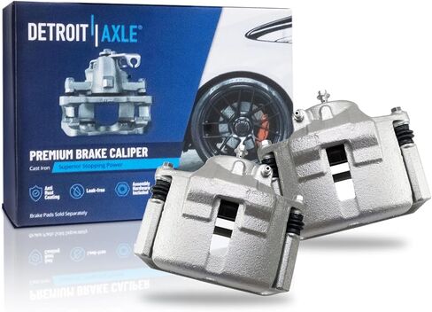 Detroit Axle - 2pc Front Brake Calipers for Ford 2000 Taurus Mercury Sable, Disc Brake Calipers with Brackets Replacement in Saudi Arabia