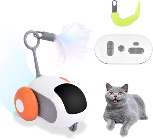 Petmolico Smart Interactive Cat Toy Remote Control Cat Exercise Toys for Bored Indoor Electronic Cat Toys Blue in Kuwait