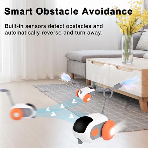 Petmolico Smart Interactive Cat Toy Remote Control Cat Exercise Toys for Bored Indoor Electronic Cat Toys Blue in Kuwait