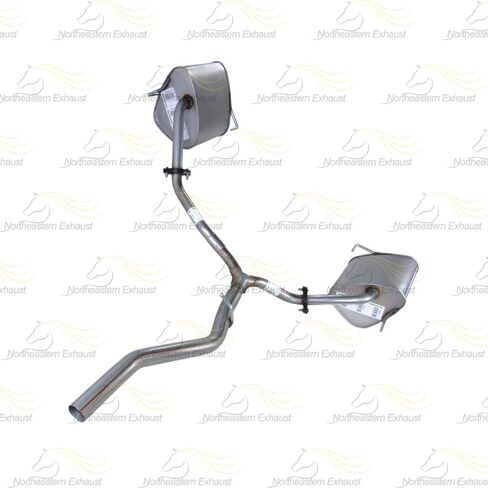 Northeastern Exhaust | Stainless Steel Y-Pipe & Pair of Muffler Exhaust System Kit Compatible for Subaru Tribeca 2008-2014 3.6L | Free Gaskets, Clamps and Bolts & Nuts Included in Saudi Arabia