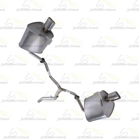 Northeastern Exhaust | Stainless Steel Y-Pipe & Pair of Muffler Exhaust System Kit Compatible for Subaru Tribeca 2008-2014 3.6L | Free Gaskets, Clamps and Bolts & Nuts Included in Saudi Arabia