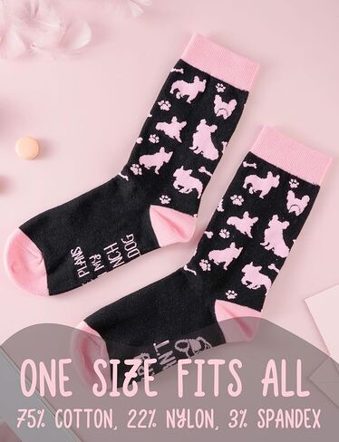 جوارب InnoBeta French Bulldog Gifts للنساء والرجال - هدايا لمحبي الكلاب - للجنسين in Saudi Arabia