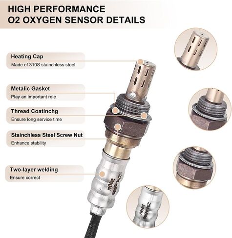 Oxygen O2 Sensor Upstream Fits for Chevy Camaro 2010-2015, Caprice Corvette SS 2009-2017, Silverado 1500 03-06, for Cadillac Escalade 2003-2006, for GMC Sierra 2500 3500 2003-2012, Yukon 2003-2006 in Saudi Arabia