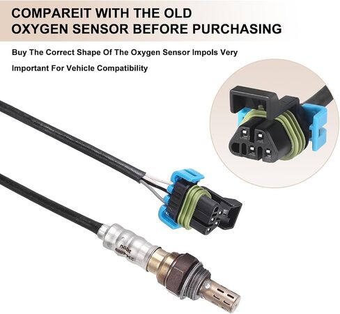 Oxygen O2 Sensor Upstream Fits for Chevy Camaro 2010-2015, Caprice Corvette SS 2009-2017, Silverado 1500 03-06, for Cadillac Escalade 2003-2006, for GMC Sierra 2500 3500 2003-2012, Yukon 2003-2006 in Saudi Arabia