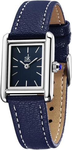 SHENGKE Minimalist Vintage Square Watches for Women with Leather Strap in Kuwait