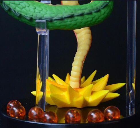 Resin Shenron Figure Dragon Shenlong Statue Set + 3.6cm Crystal Balls + Shelf with Gift Box for Business Halloween Christmas Holiday and Birthday Home Decoration in Saudi Arabia