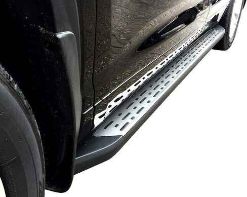 VANGUARD VGSSB-1148AL Brushed Aluminum OE Style Running Boards | Compatible with 14-19 Toyota Highlander Drilling Required in Saudi Arabia