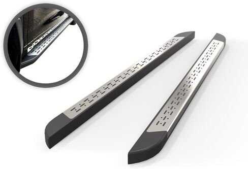 VANGUARD VGSSB-1148AL Brushed Aluminum OE Style Running Boards | Compatible with 14-19 Toyota Highlander Drilling Required in Saudi Arabia