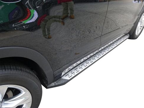 VANGUARD VGSSB-1148AL Brushed Aluminum OE Style Running Boards | Compatible with 14-19 Toyota Highlander Drilling Required in Saudi Arabia