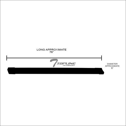 6" OE Style with Polymer Stripes Matte Black Aluminum Side Step Rail Running Boards jz Compatible with 07-18 Chevy Silverado/GMC Sierra Double (Extended) Cab in Saudi Arabia