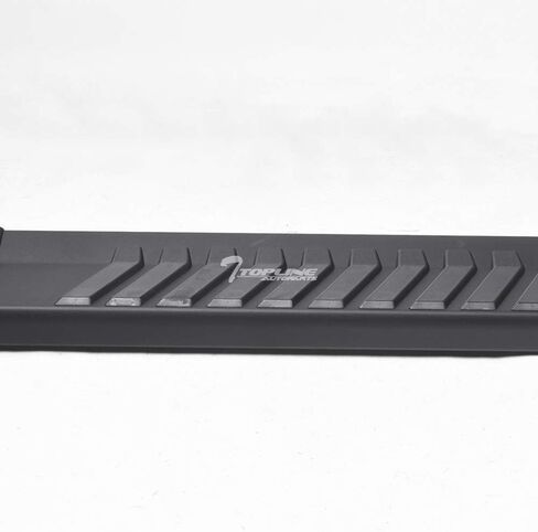 6" OE Style with Polymer Stripes Matte Black Aluminum Side Step Rail Running Boards jz Compatible with 07-18 Chevy Silverado/GMC Sierra Double (Extended) Cab in Saudi Arabia