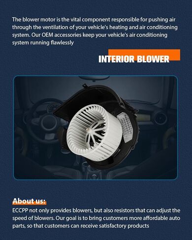 ECCPP AC Blower Motor Fit for 2014,2016,2017,2018 for BMW X5/2015-2019 for BMW X6 HVAC Heater Blower Motor Replacement 700365 in Saudi Arabia