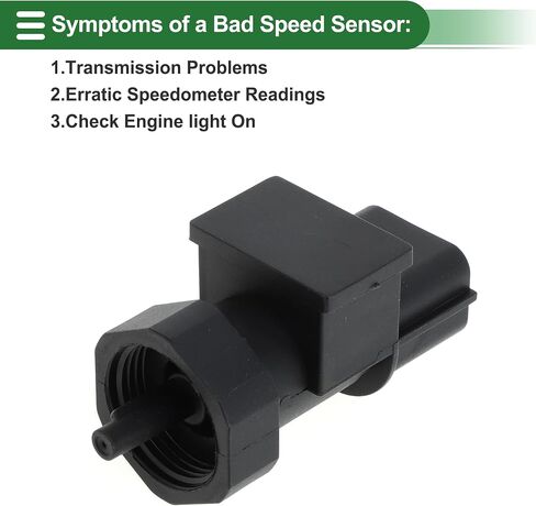 Motoforti Transmission Speed Sensor VSS Speed Sensor for Hyundai Accent 1.6L 03-14 No.964200X000 Black Sturdy in Saudi Arabia