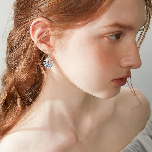 Turtle Hoop Earrings for Women Sterling Silver Cute Tortoise Animal Hypoallergenic Earrings Gifts for Women Sister Mother Wife Mother's Day Birthday in Kuwait