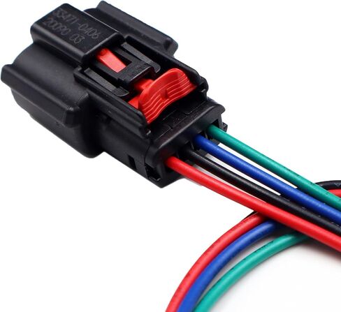2PCS 4-Pin HID الهالوجين موصل المصباح متوافق مع 2013+ Escape Taurus F150 ضفيرة التوصيل الأسلاك تسخير 8U2Z-14S411-TA، 8U2Z14S411TA، WPT-925 in Saudi Arabia
