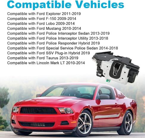 مشغل مزلاج قفل الباب الخلفي الأيمن للراكب متوافق مع Ford Explorer F-150 Lobo Mustang SSV Taurus Lincoln Mark MKS استبدال مشغل قفل الباب لـ 9L3Z5426412A 8A5Z5426412A in Saudi Arabia