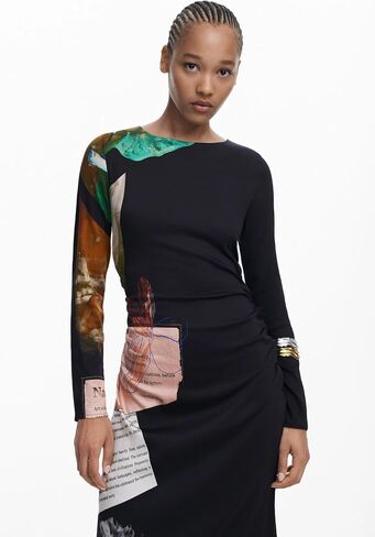 Desigual Women's Woman Woven Dress Long Sleeve in Saudi Arabia