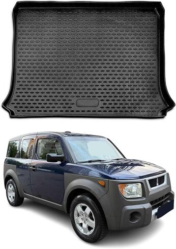 OMAC Floor Mats for Honda Element 2003-2011 Car Mats All Weather 3D Custom Fit Rubber Mat Waterproof Odorless TPE Floor Liners Laser Measured Non-Slip (Black) in Saudi Arabia