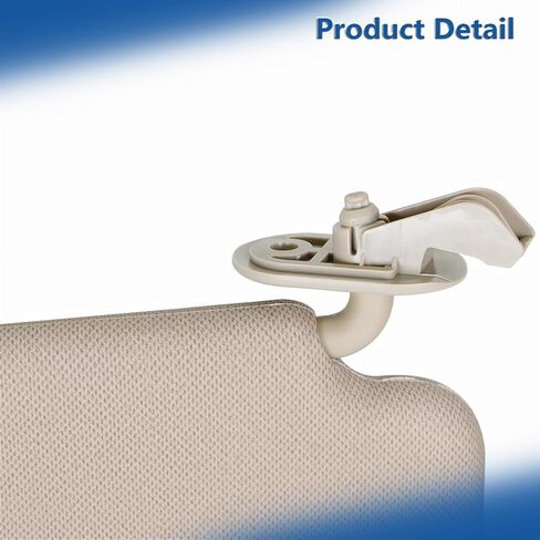 Beige Sun Visor with Makeup Mirror Driver and Passenger Side Replacement for Hyundai Elantra MD 2011-2016 Replacement for 852203X000 852103X000 in Saudi Arabia