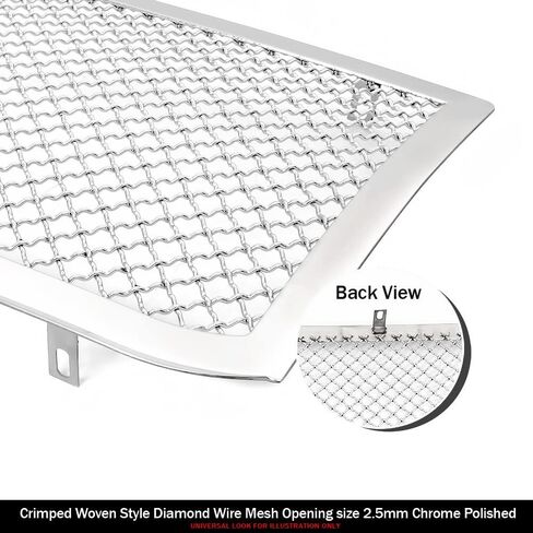 APS Premium Stainless Steel Black Mesh Grille Grill Insert Compatible with GMC Canyon 2021 2022 Elevation AT4 Main Upper N19-K94057G in Saudi Arabia