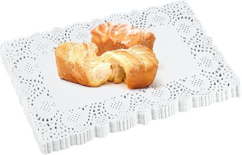 Paper Doilies Assorted Sizes, 6.5inch 8.5inch and 10.5 inch Doilies for Food, 99 Pieces Disposable Lace Paper Doilies for Tables, Round Paper Placemats Bulk for Cakes Desserts Crafts(White) in Kuwait