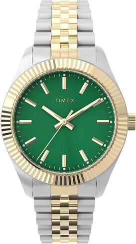 Timex Women's imex Legacy 36mm Watch - Two-Tone Bracelet Green Dial Gold-Tone Case in Saudi Arabia