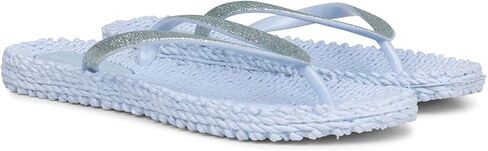 ILSE JACOBSEN Women's Cheerful 01 Flip Flop, Silver, 37 EU/7 M US in Kuwait