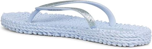 ILSE JACOBSEN Women's Cheerful 01 Flip Flop, Silver, 37 EU/7 M US in Kuwait