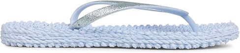 ILSE JACOBSEN Women's Cheerful 01 Flip Flop, Silver, 37 EU/7 M US in Kuwait
