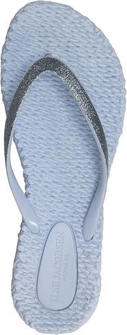 ILSE JACOBSEN Women's Cheerful 01 Flip Flop, Silver, 37 EU/7 M US in Kuwait