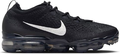 حذاء Nike Air Vapormax 2023 Flyknit للنساء (FD3148-001، أسود/فضي معدني/متعدد الألوان) مقاس 9 in Saudi Arabia